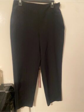 Athleta Black Straight-Leg Ponte Trousers